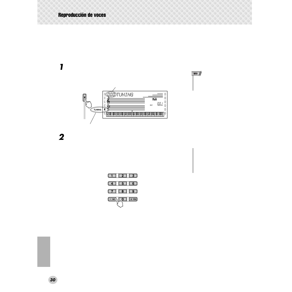 Reproducción de voces | Yamaha Portable Grand DGX-300 User Manual | Page 30 / 116