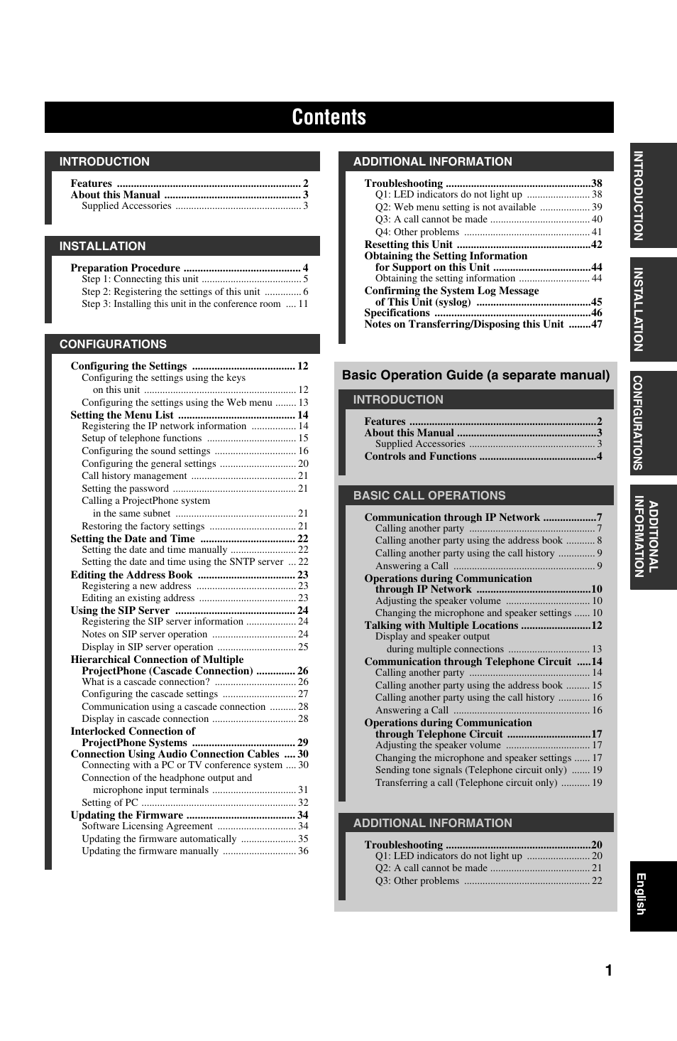 Yamaha PJP-50R User Manual | Page 6 / 53