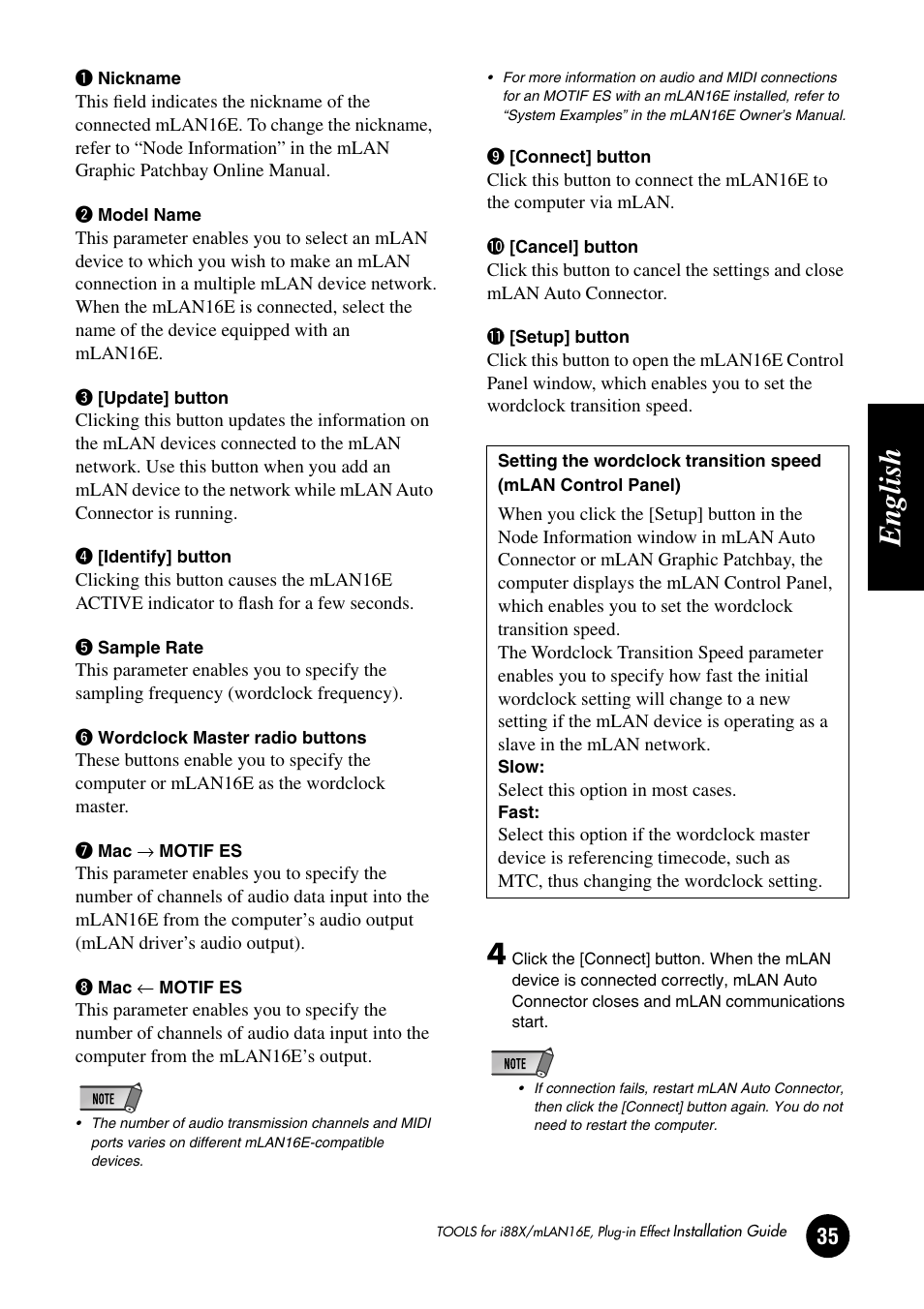 English | Yamaha Plug-in Effect mLAN16E User Manual | Page 35 / 126