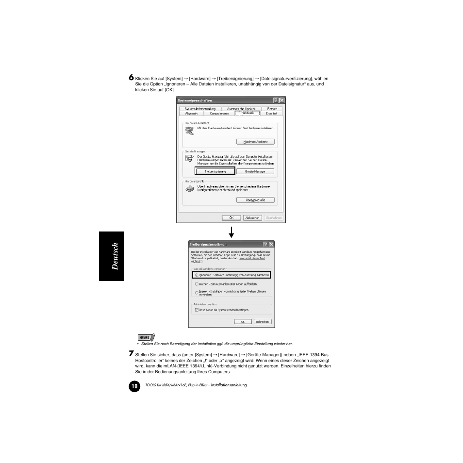 Deutsc h | Yamaha Plug-in Effect mLAN16E User Manual | Page 50 / 126
