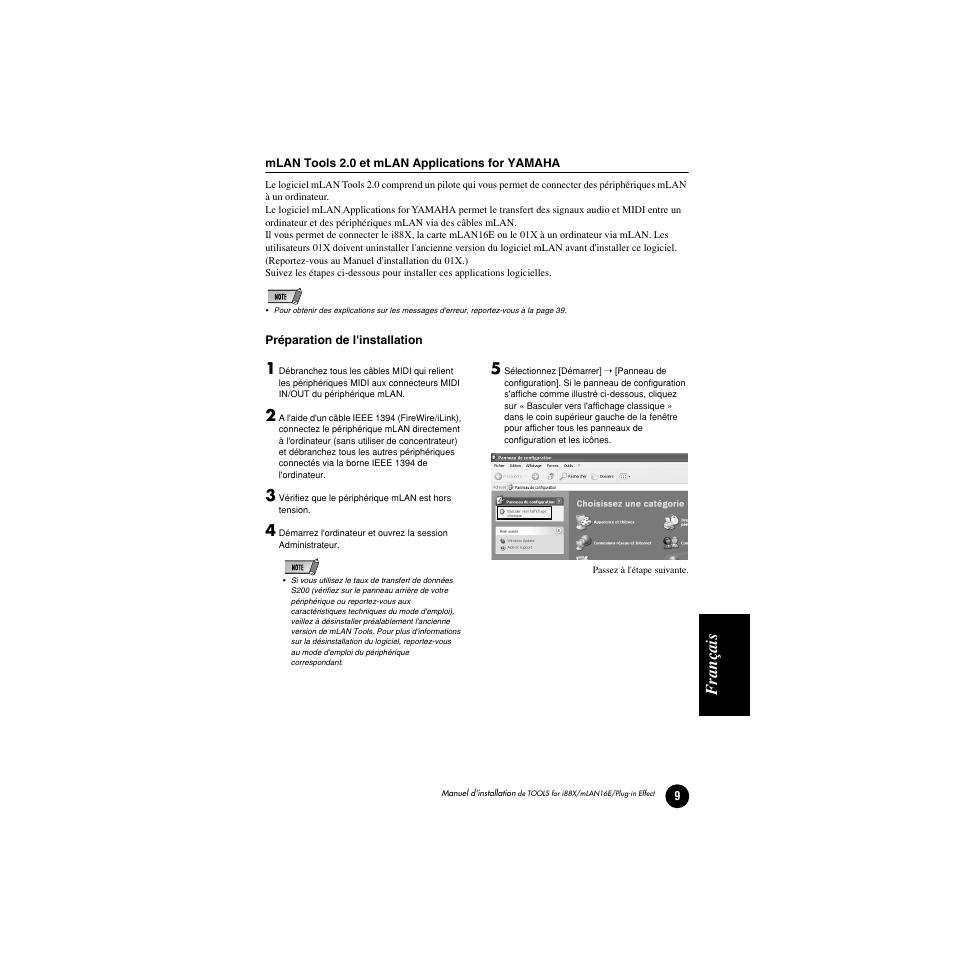 F rançais | Yamaha Plug-in Effect mLAN16E User Manual | Page 89 / 126