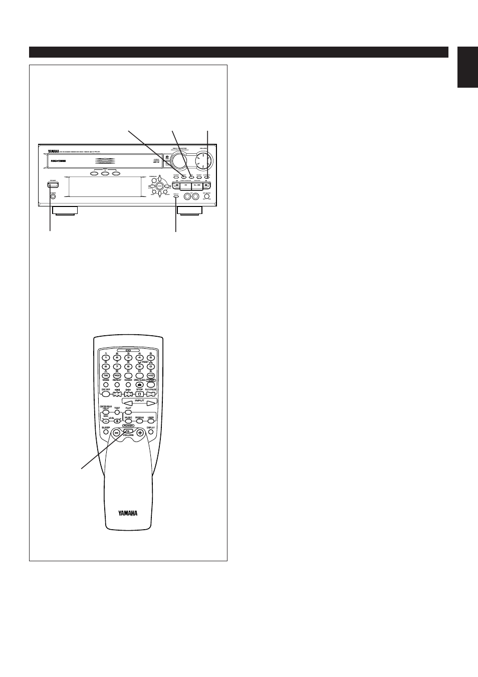 E-33 english, How to use the built-in timer, Power | Display, Echo | Yamaha EMX100CD User Manual | Page 41 / 45