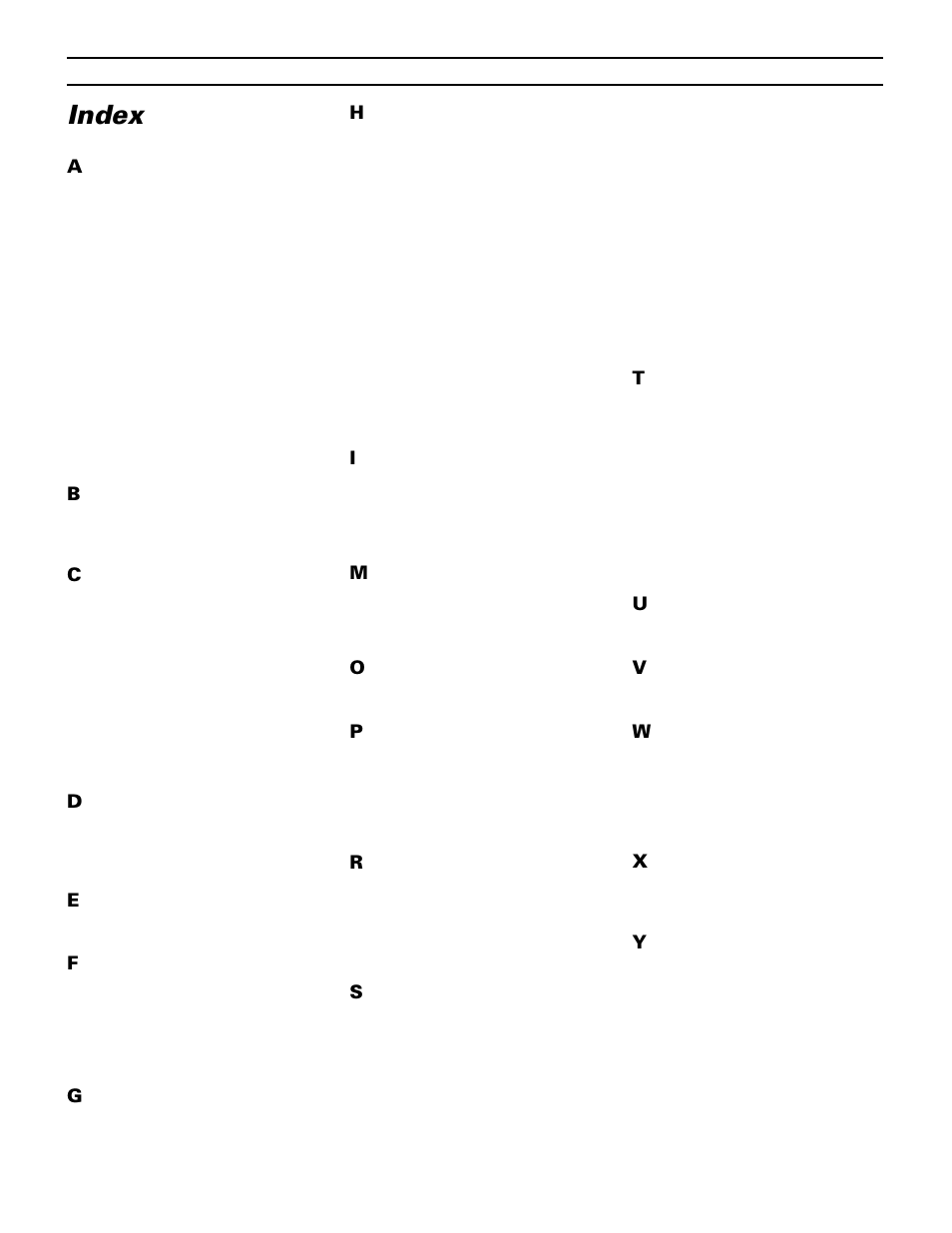 Index | Yamaha CBX-D5 User Manual | Page 44 / 76