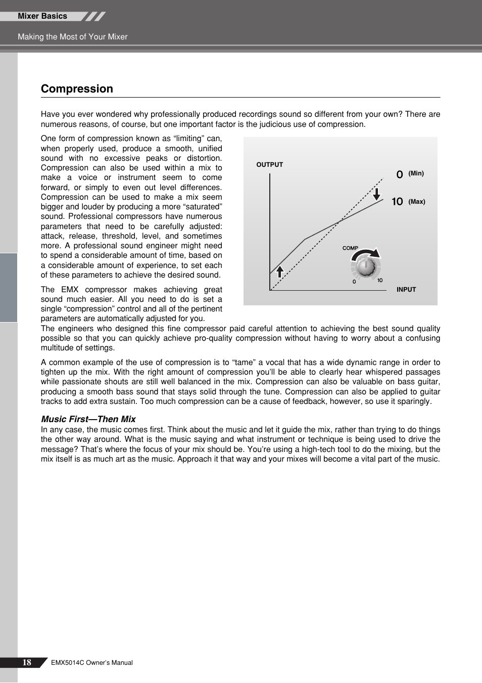 Compression | Yamaha EM5014C User Manual | Page 18 / 37