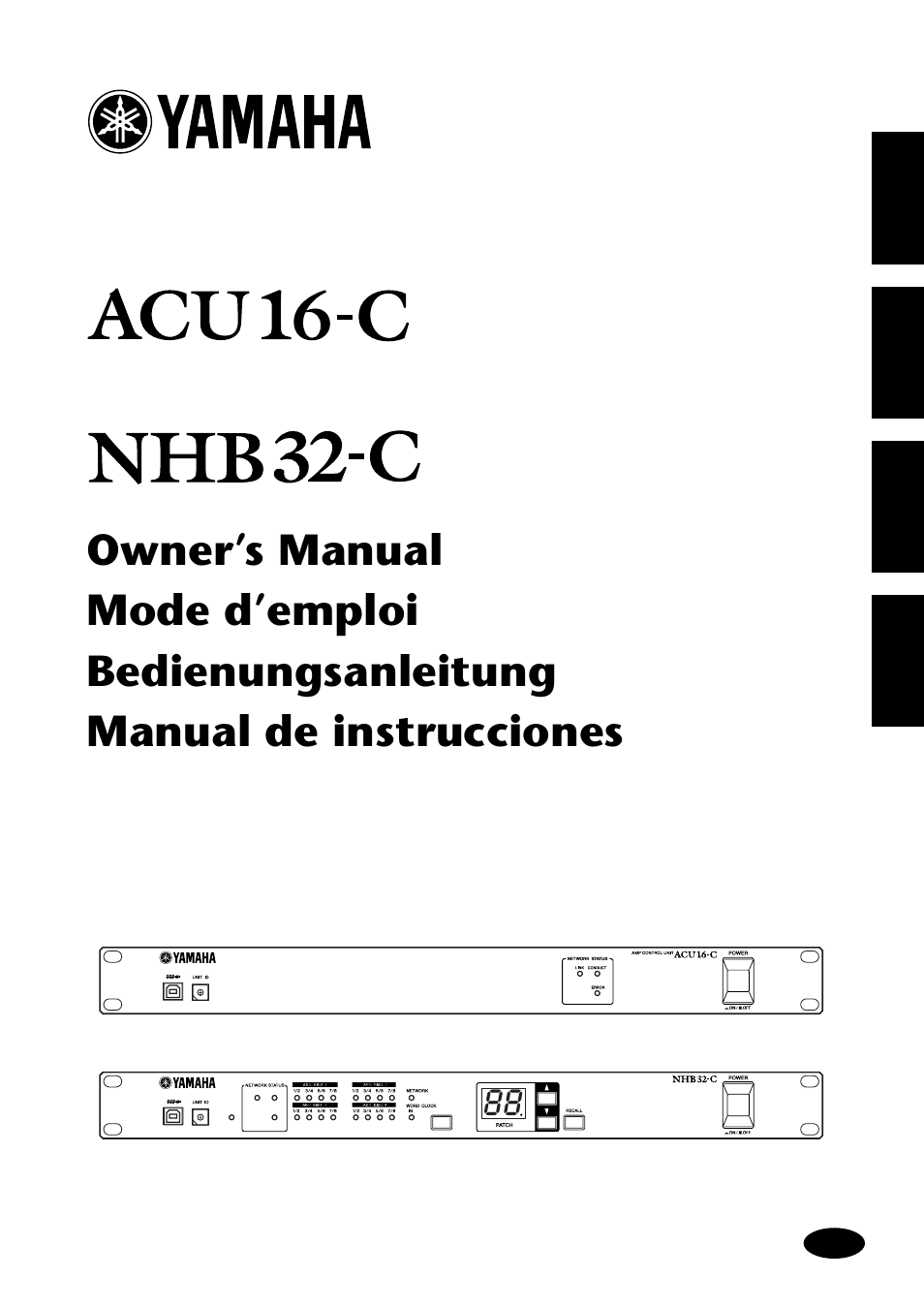 Yamaha NHB32-C User Manual | 44 pages