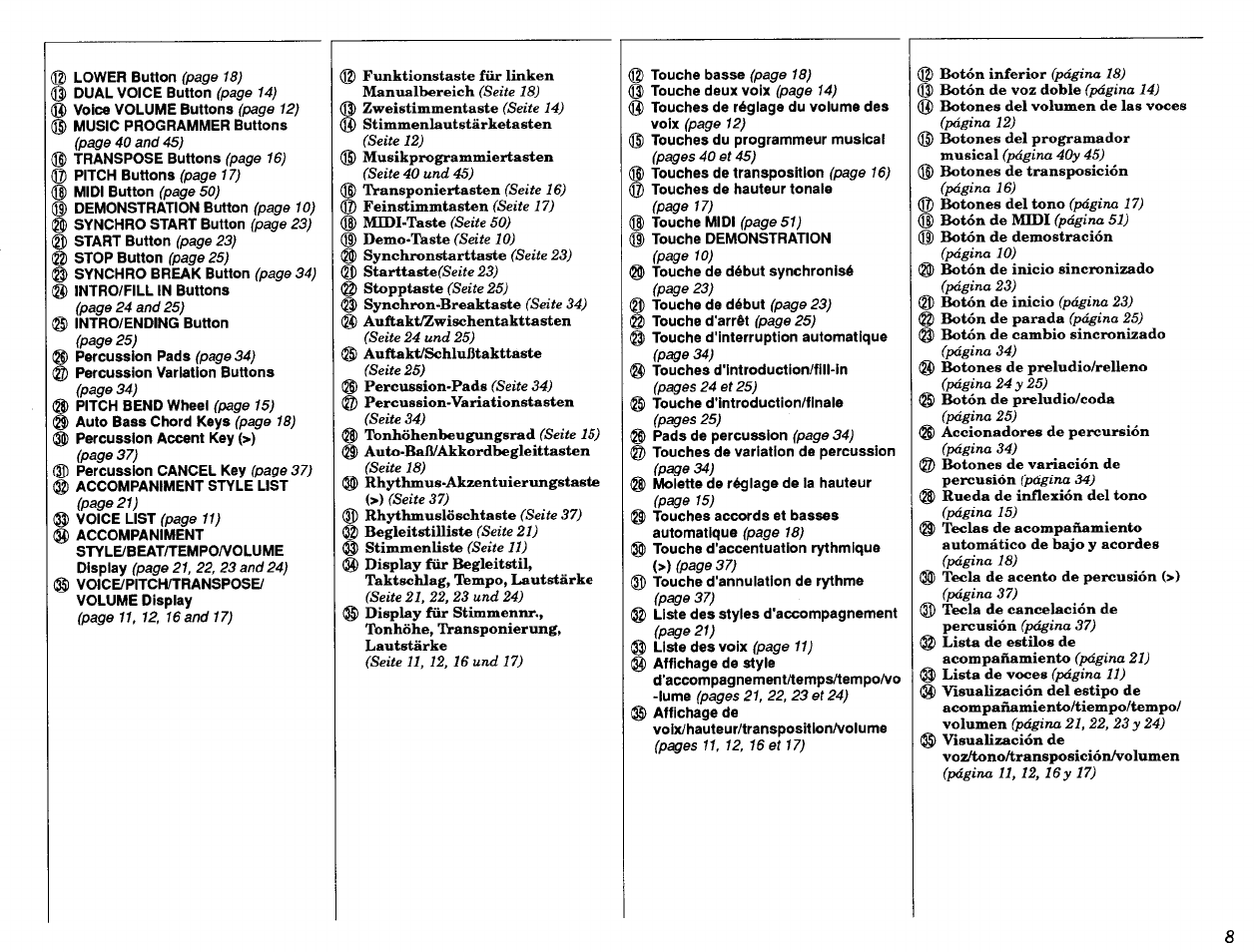 Accompaniment, Rhythm accompaniment | Yamaha Portatone PSR-47 User Manual | Page 9 / 33