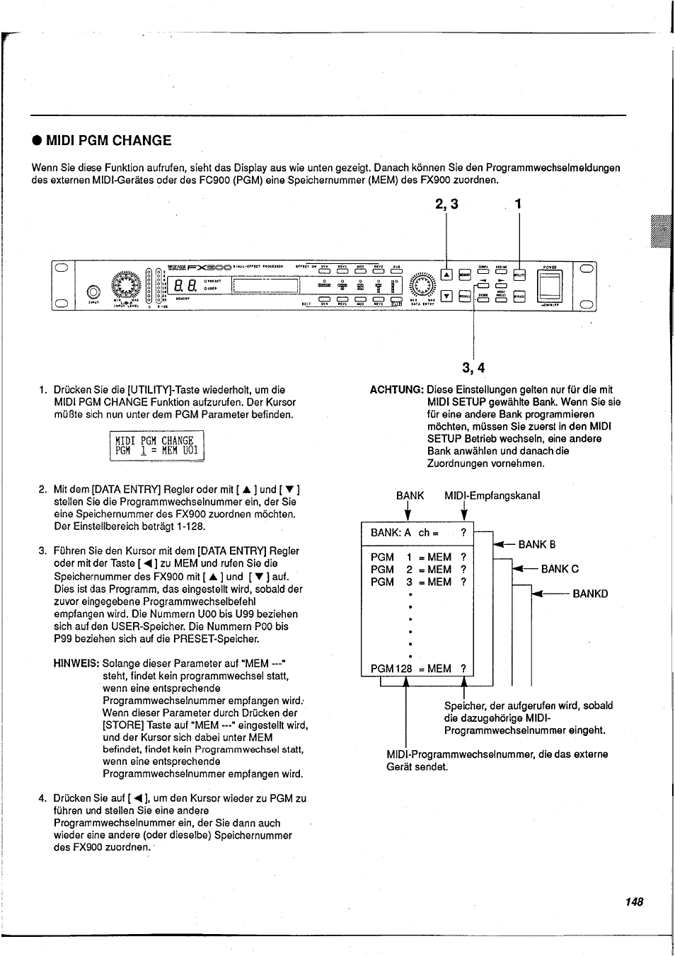I___ i | Yamaha FX900 User Manual | Page 149 / 176