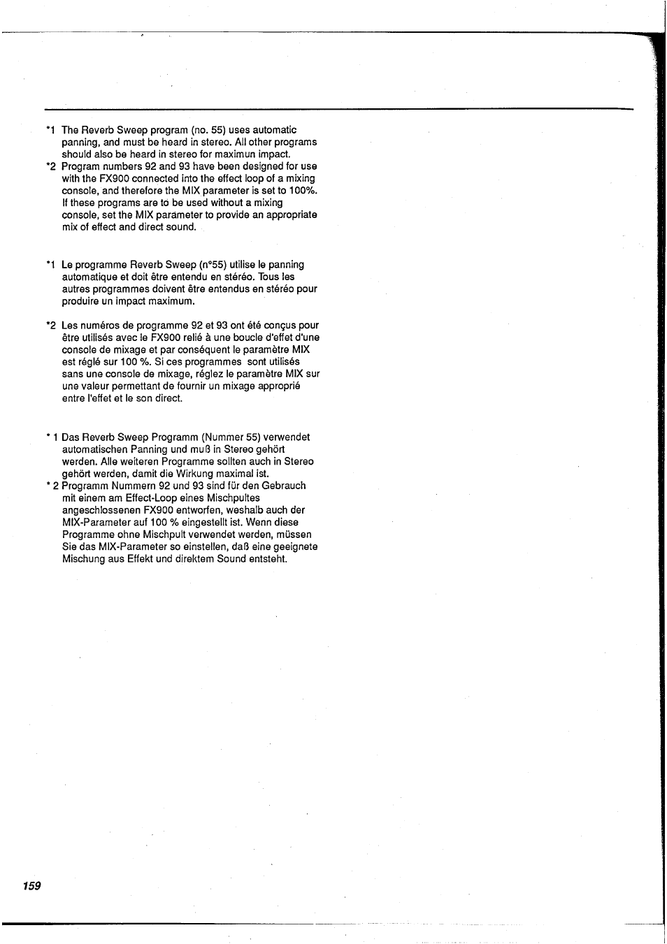 Yamaha FX900 User Manual | Page 160 / 176