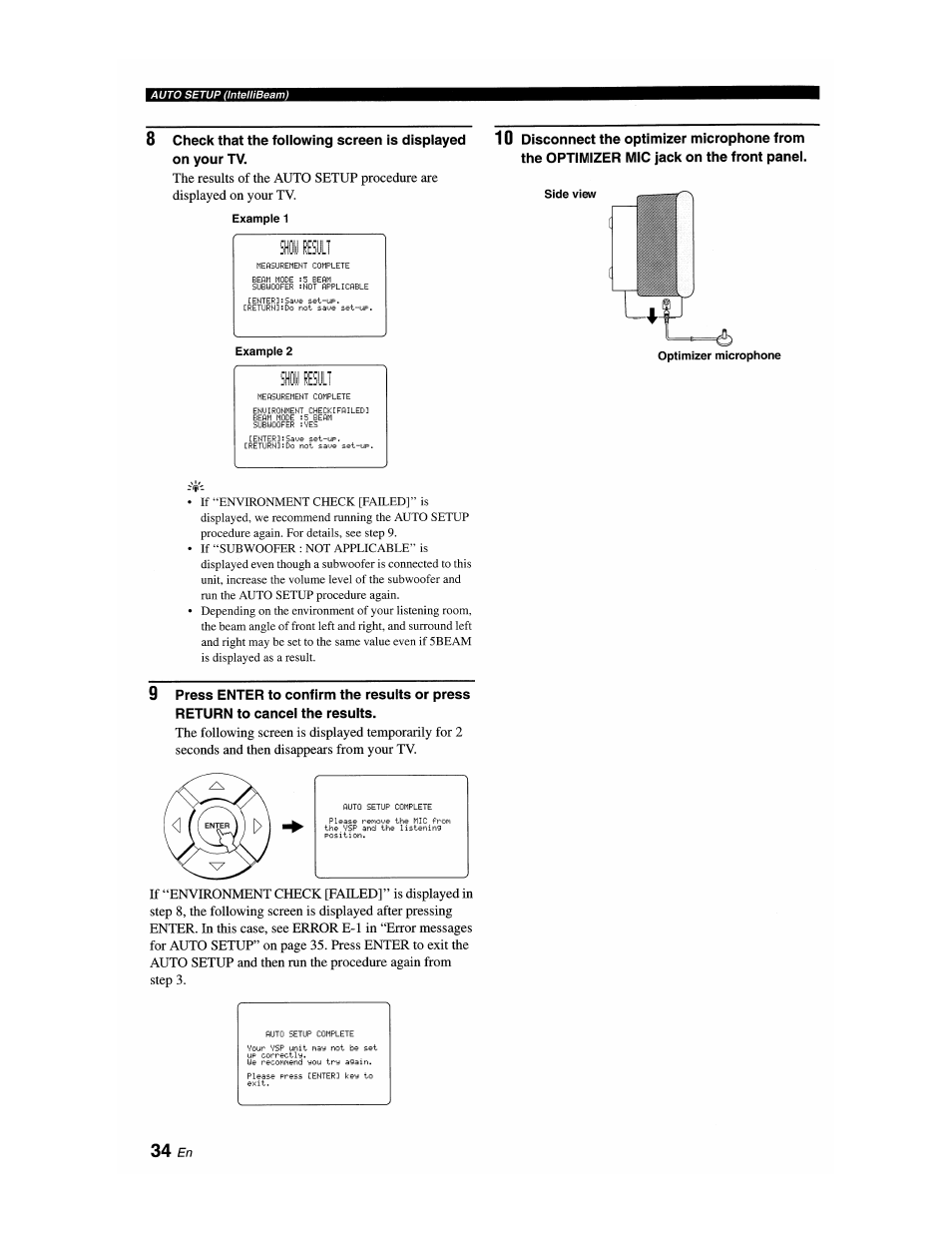 Esijli | Yamaha YSP-1100 User Manual | Page 38 / 104