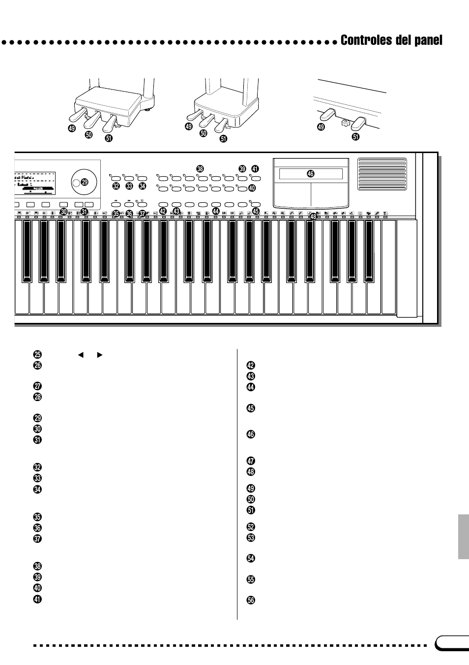 Controles del panel, A; l | Yamaha CVP-69A FR User Manual | Page 8 / 163