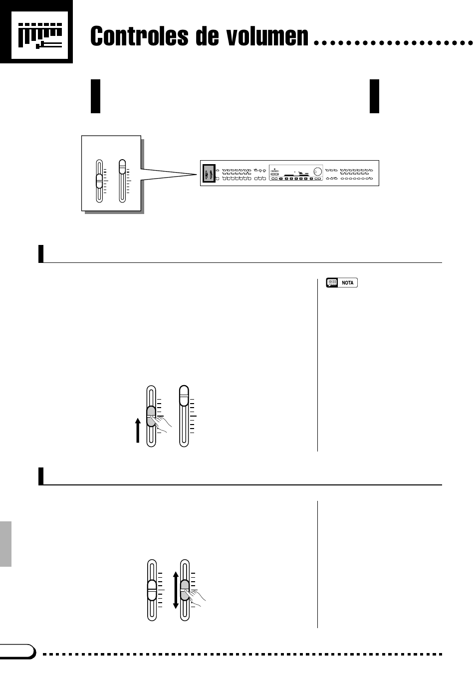 Controles de volumen, Volumen de canciones/abc, Volumen principal | Yamaha CVP-69A FR User Manual | Page 9 / 163