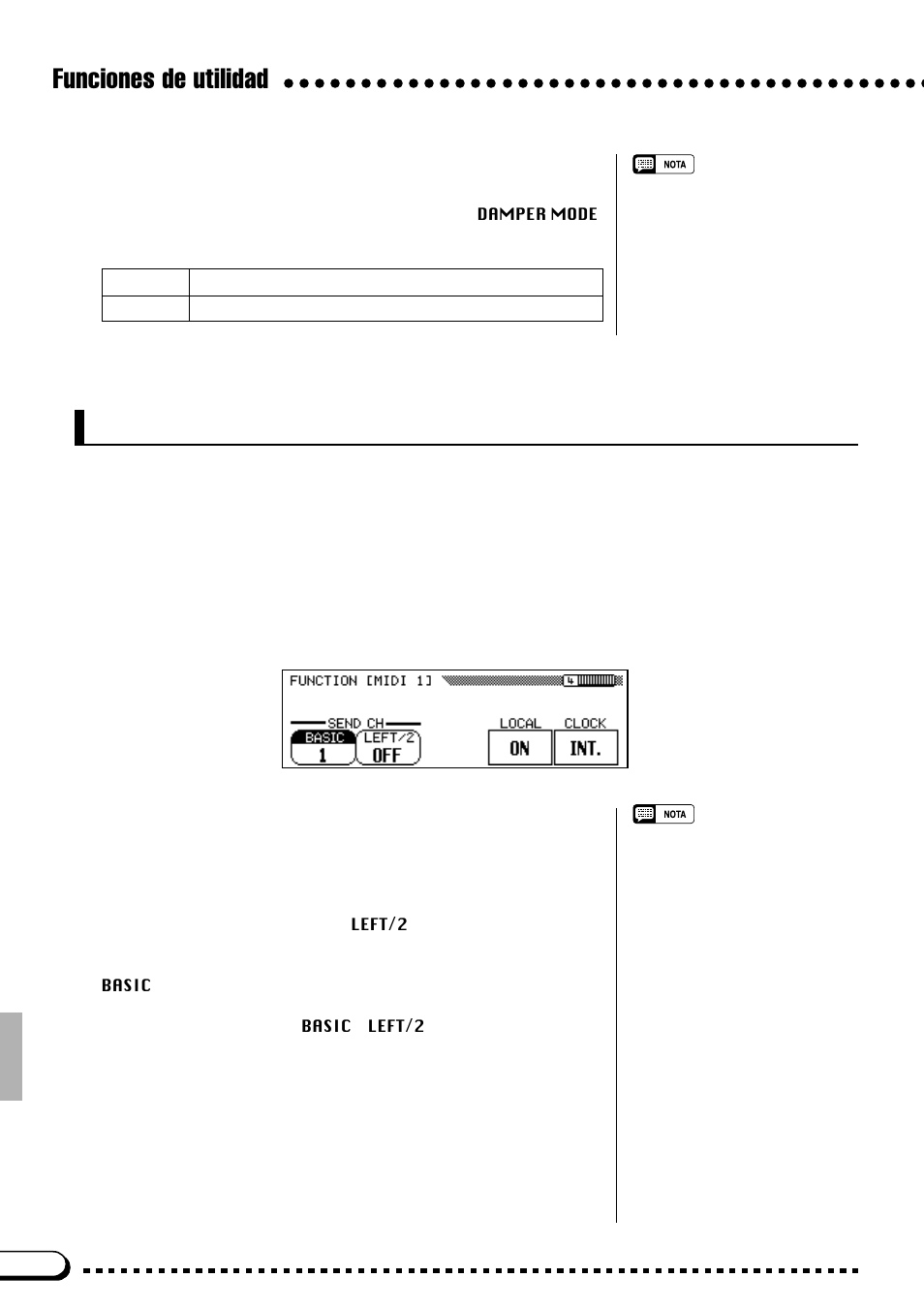 Funciones de utilidad, Midi 1, Modo apagador (sólo la cvp-79a) | Canal de transmisión | Yamaha CVP-69A FR User Manual | Page 97 / 163