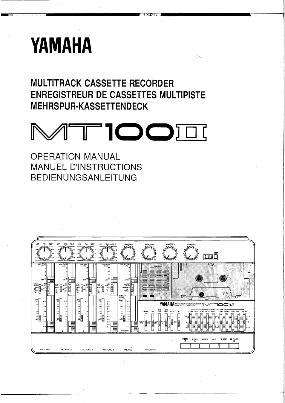 Yamaha MT100II User Manual | 80 pages