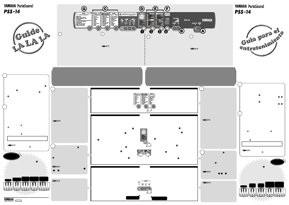 Yamaha PortaSound PSS-14 User Manual | 4 pages