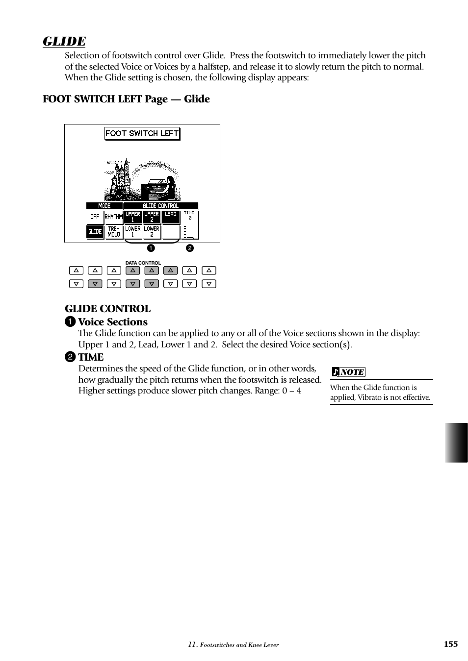Glide, 2 time | Yamaha AR-100 User Manual | Page 161 / 180