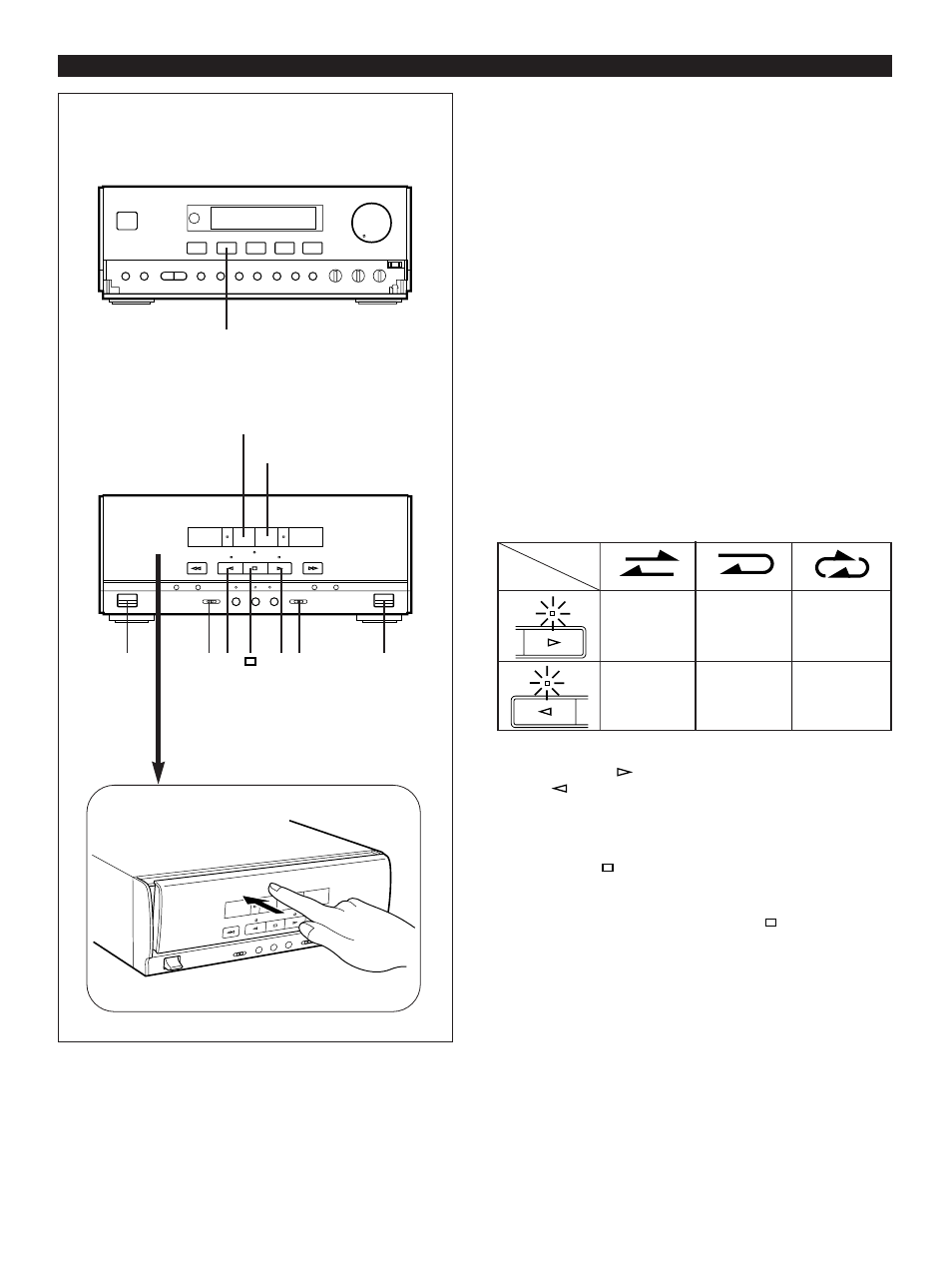 Tape a or tape b playback | Yamaha CC-70W User Manual | Page 28 / 51