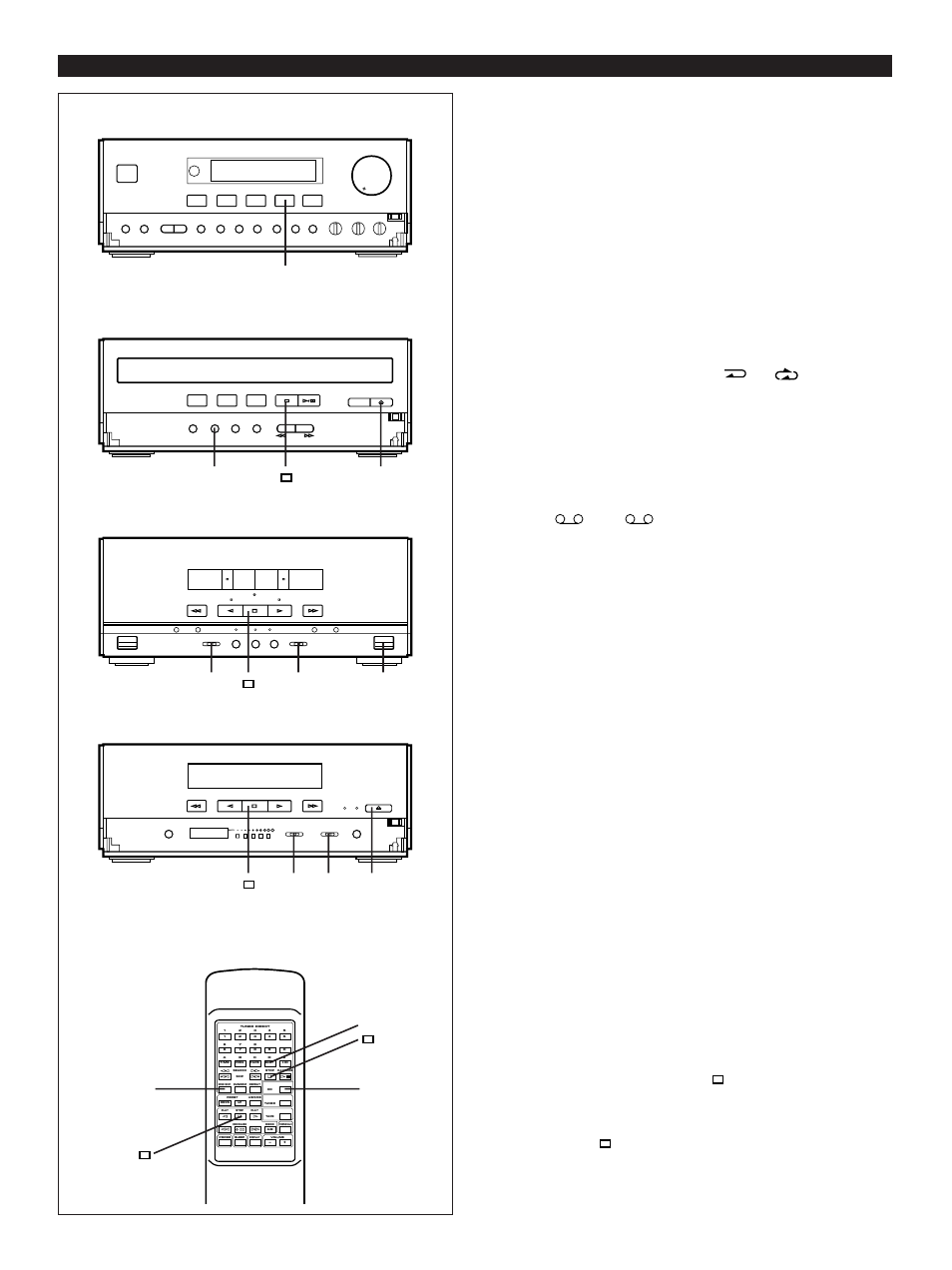 Recording compact discs, Recording programmed tracks, Select the disc by pressing the disc skip button | Load a tape into the cassette compartment, Set the reverse mode switch to or, Follow steps 3–6 described above, Empty | Yamaha CC-70W User Manual | Page 36 / 51