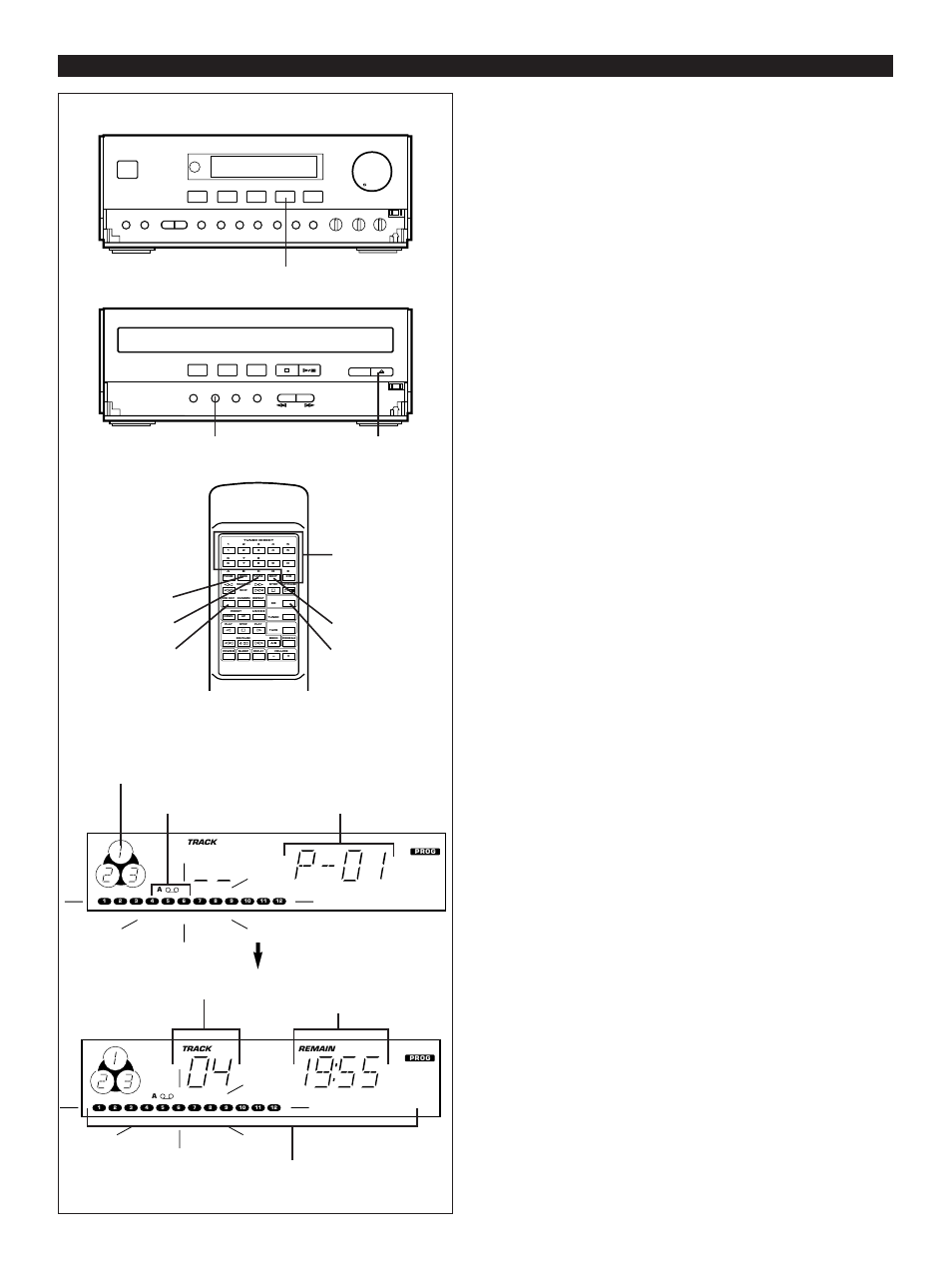 Receiver, Cd player, Follow steps 3–6 on page 35 | Yamaha CC-70W User Manual | Page 39 / 51