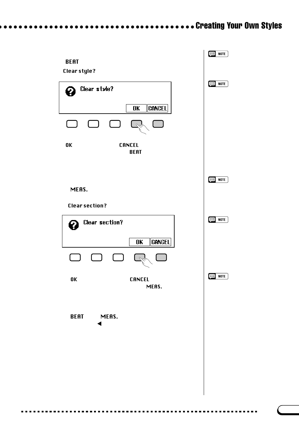 Creating your own styles | Yamaha CVP-103M  EN User Manual | Page 75 / 178