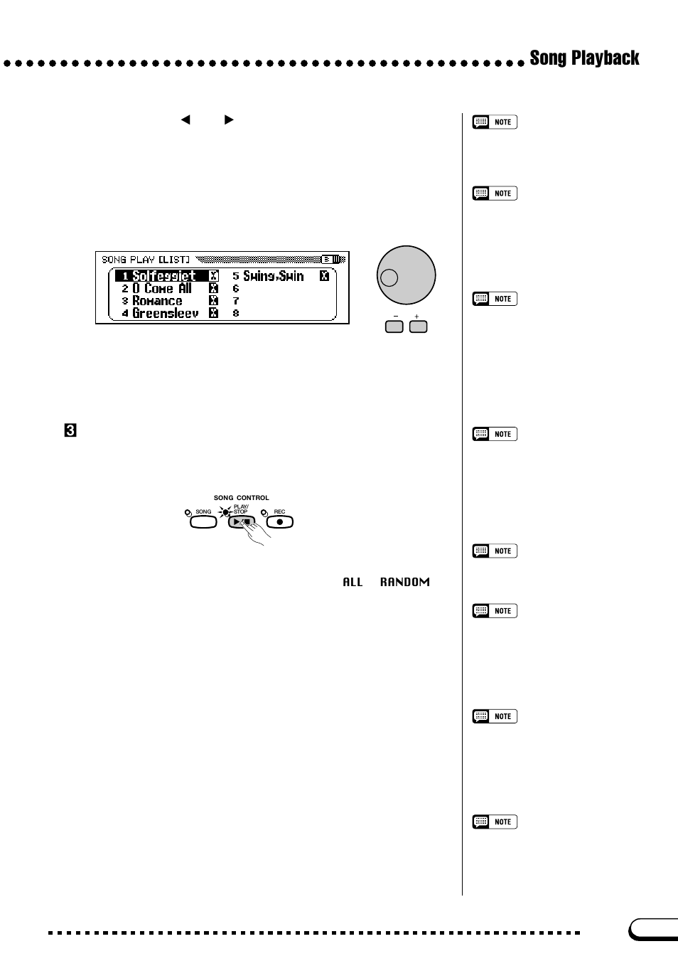 Song playback, Cstart and stop playback | Yamaha CVP-103M  EN User Manual | Page 95 / 178