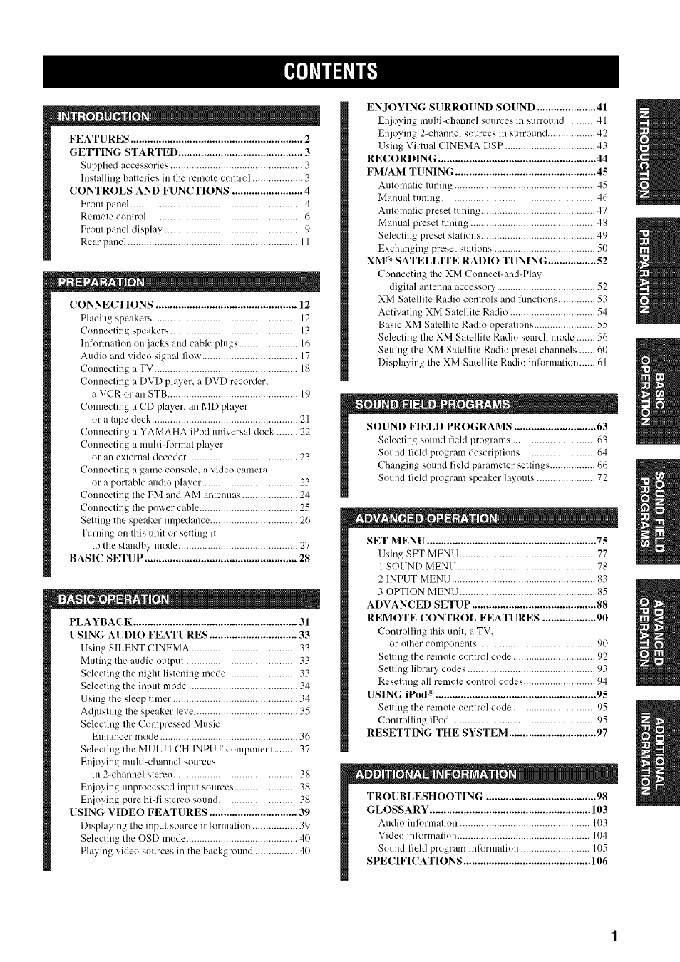 Yamaha HTR-5950 User Manual | Page 5 / 116