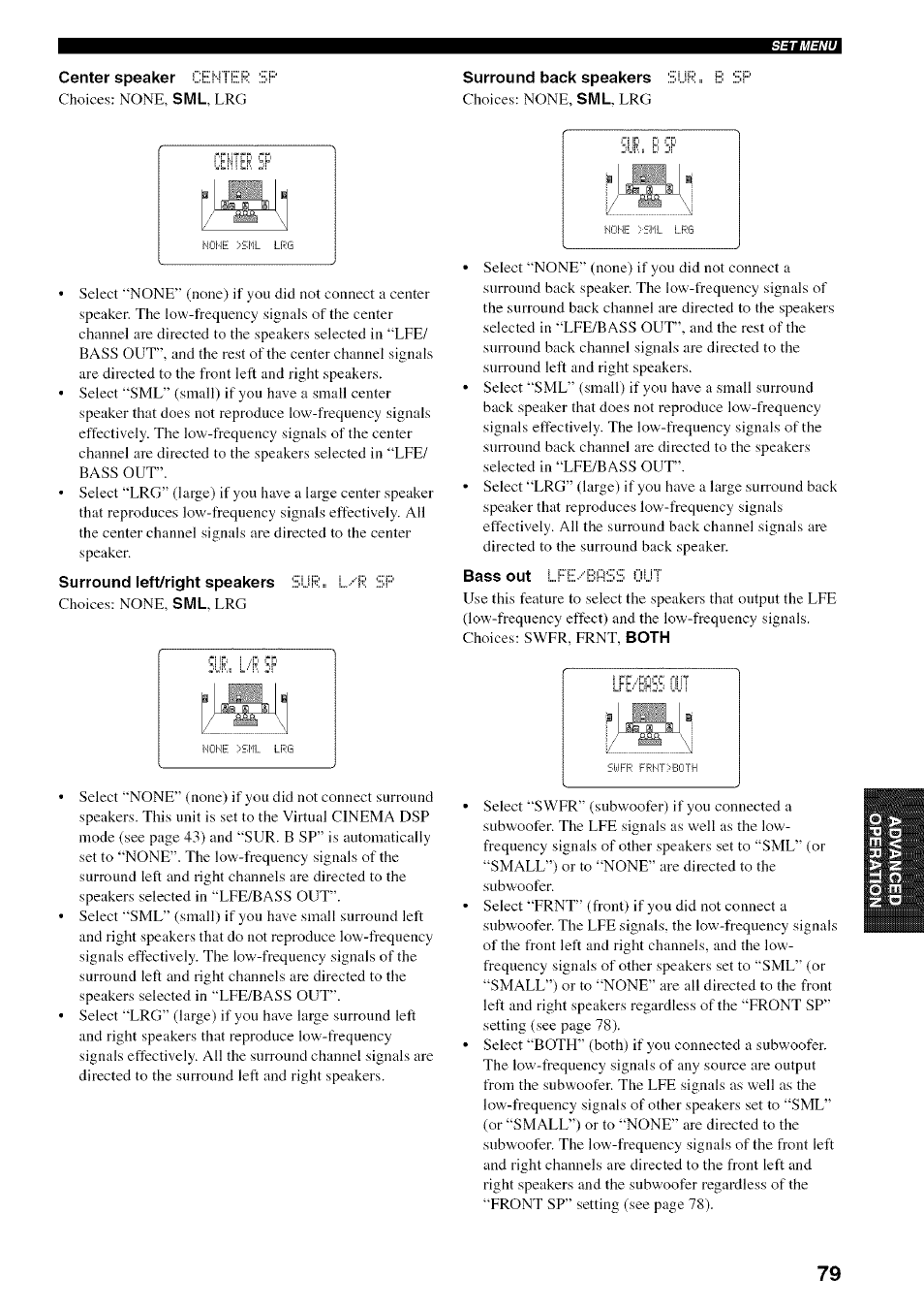 Surround back speakers | Yamaha HTR-5950 User Manual | Page 83 / 116