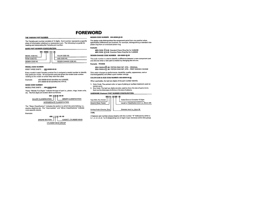 Yamaha YZ125K1 User Manual | Page 3 / 53