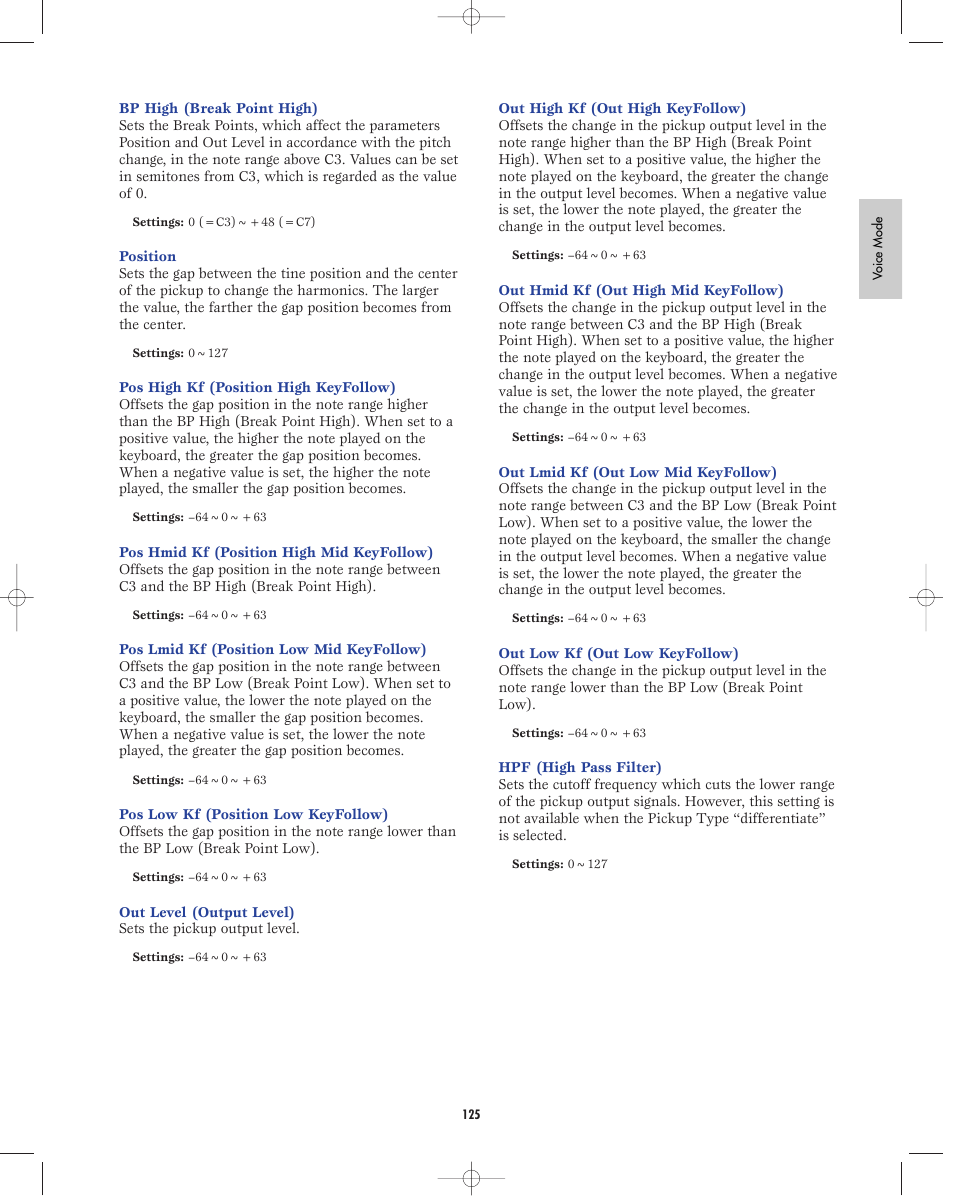 Yamaha EX5R User Manual | Page 125 / 304