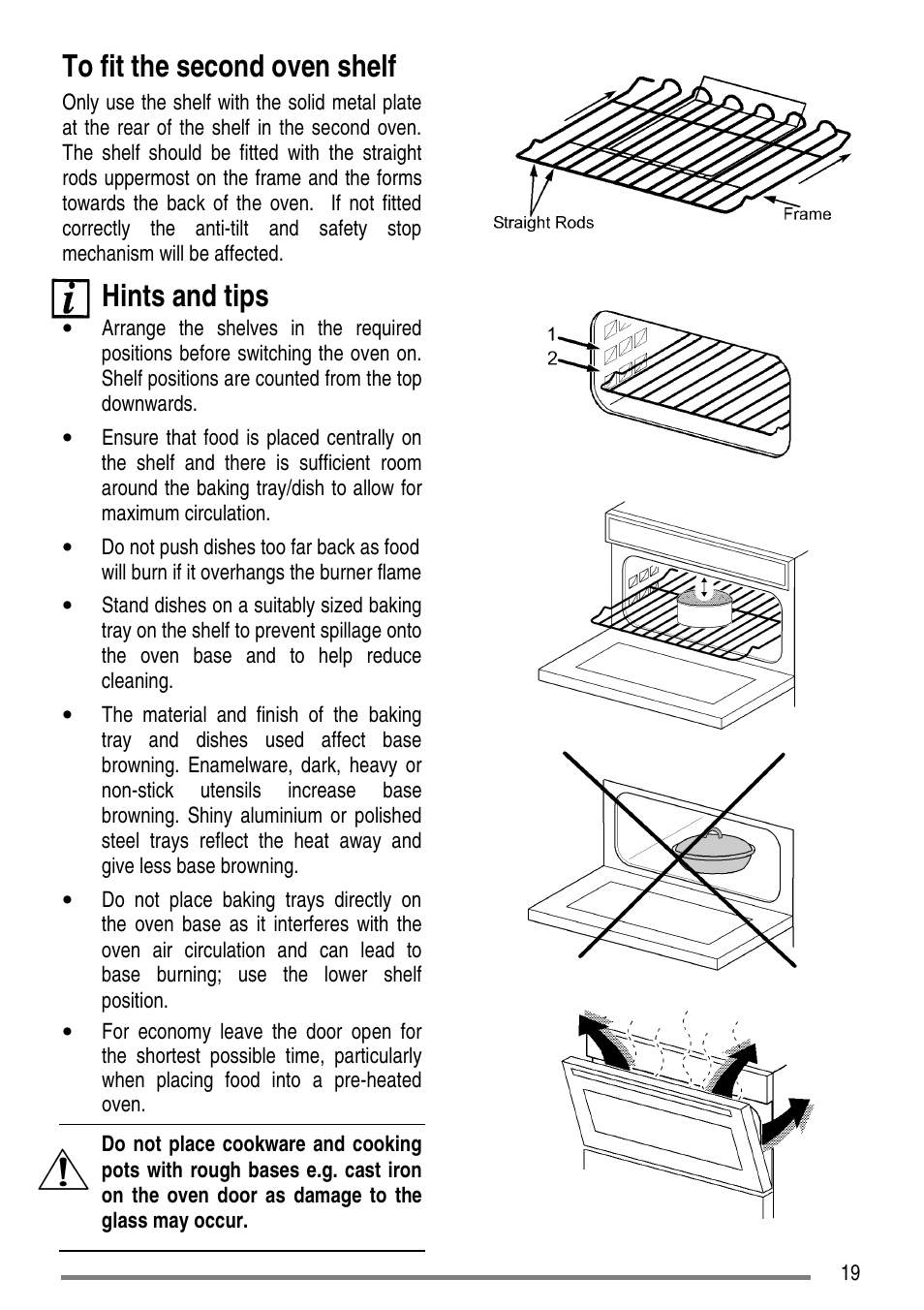 Hints and tips | Zanussi ZCG7551 User Manual | Page 19 / 44
