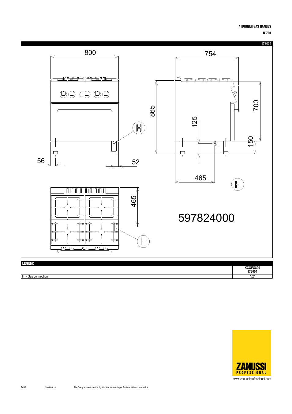Zanussi | Zanussi KCGFG800 User Manual | Page 4 / 5