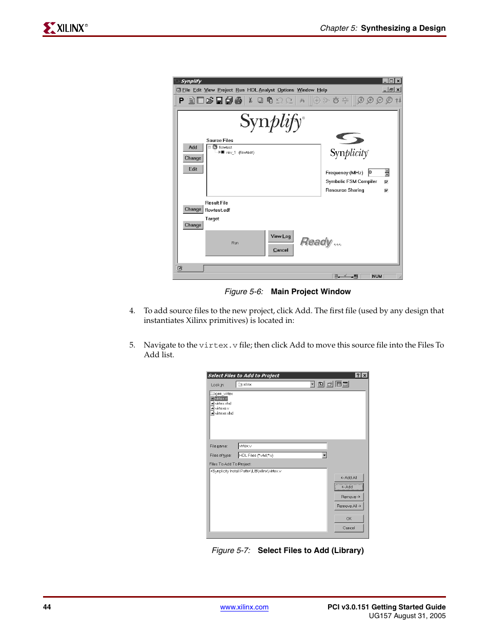 Xilinx LogiCore PCI v3.0 User Manual | Page 44 / 58