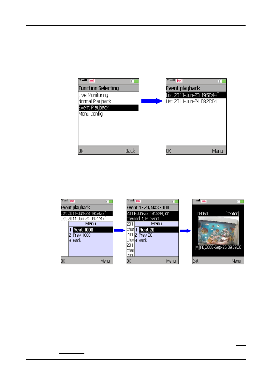 3 event playback | Mobile View Software 3.7.7 User Manual | Page 16 / 29