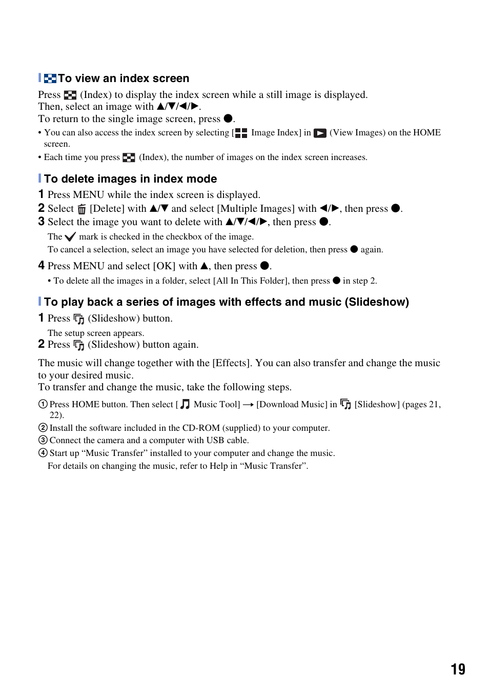 3M Cyber-shot W130 User Manual | Page 19 / 40