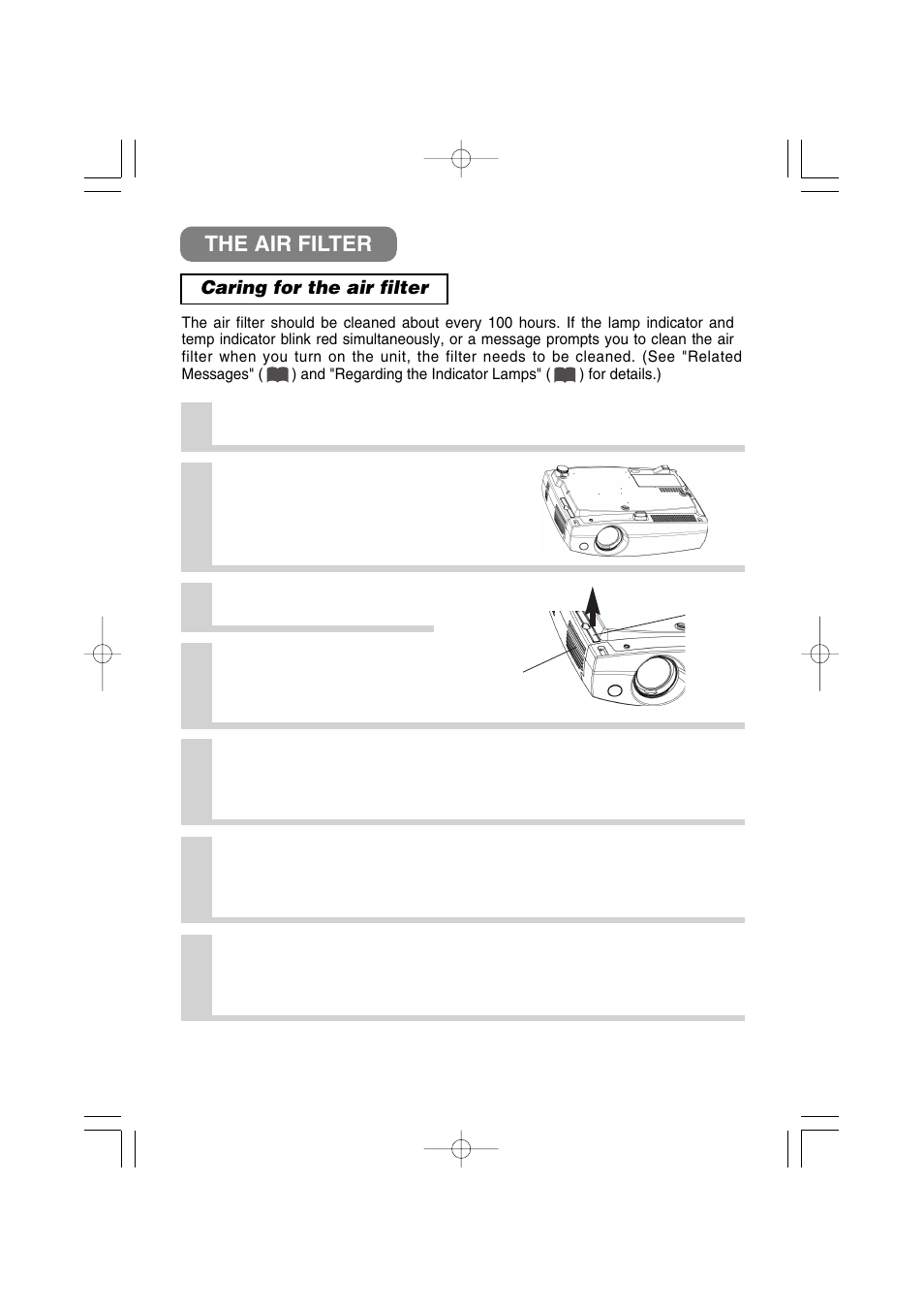 The air filter | 3M X40 User Manual | Page 32 / 40