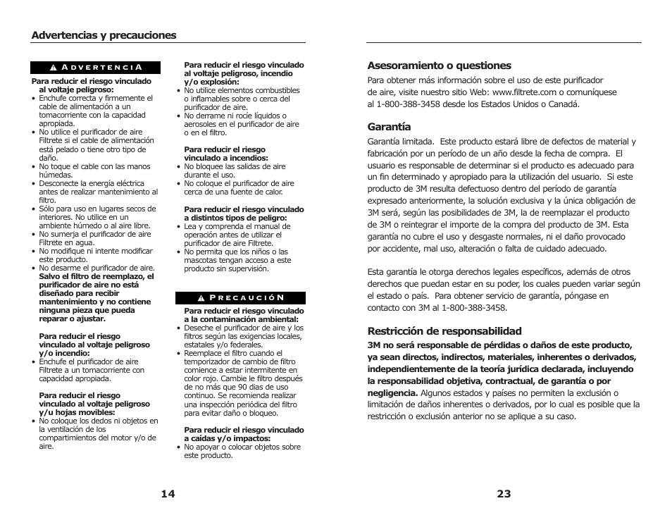 3M FAP03 User Manual | Page 16 / 20