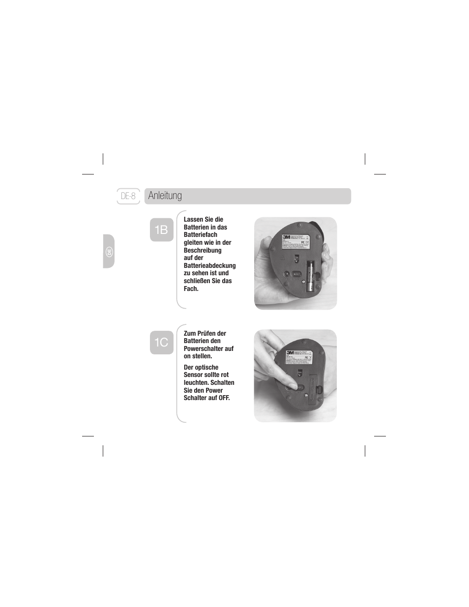 1b 1c | 3M EM 550GPS User Manual | Page 36 / 98