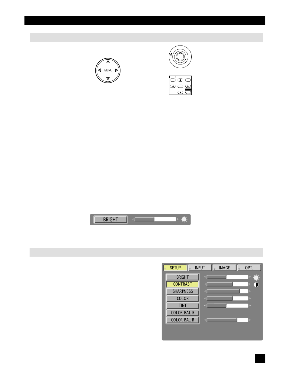 Menu navigation factory default setting | 3M MP8746 User Manual | Page 19 / 44