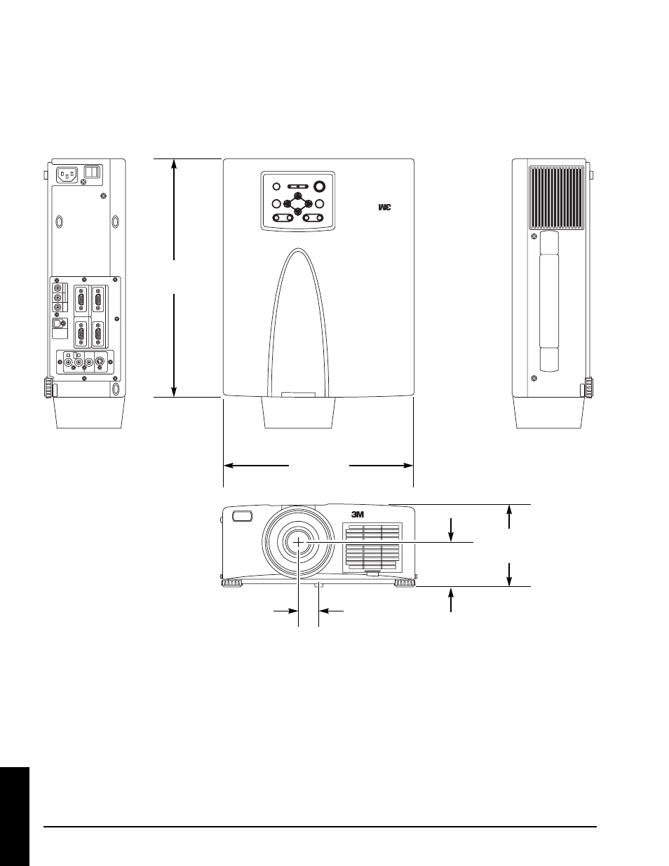 A.2 dimensions, Technical | 3M MP8670 User Manual | Page 27 / 38