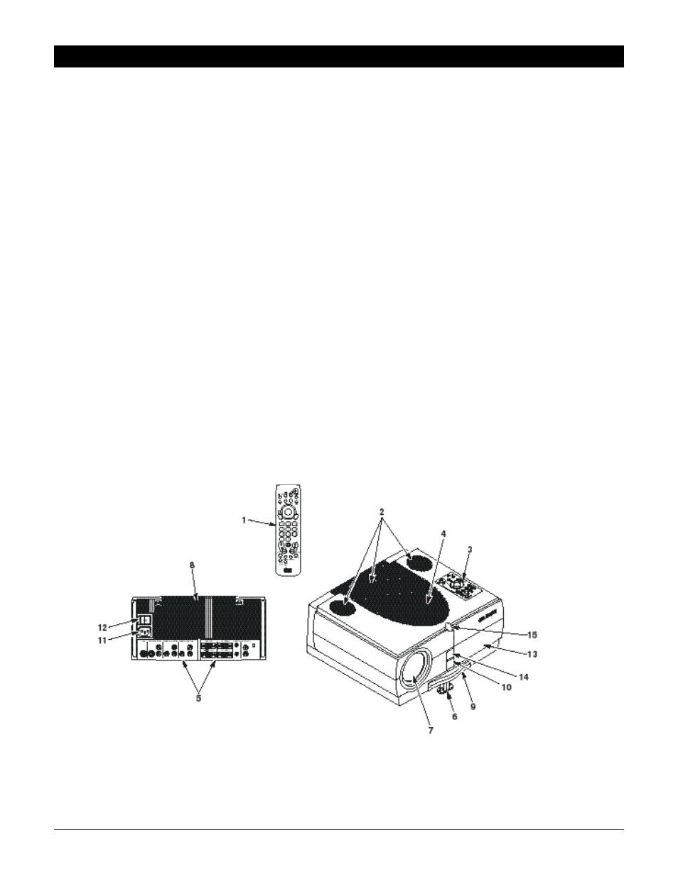 Section 2: production description, 1. machine characteristics, 2. parts identification list | 3M MP8750 User Manual | Page 7 / 26