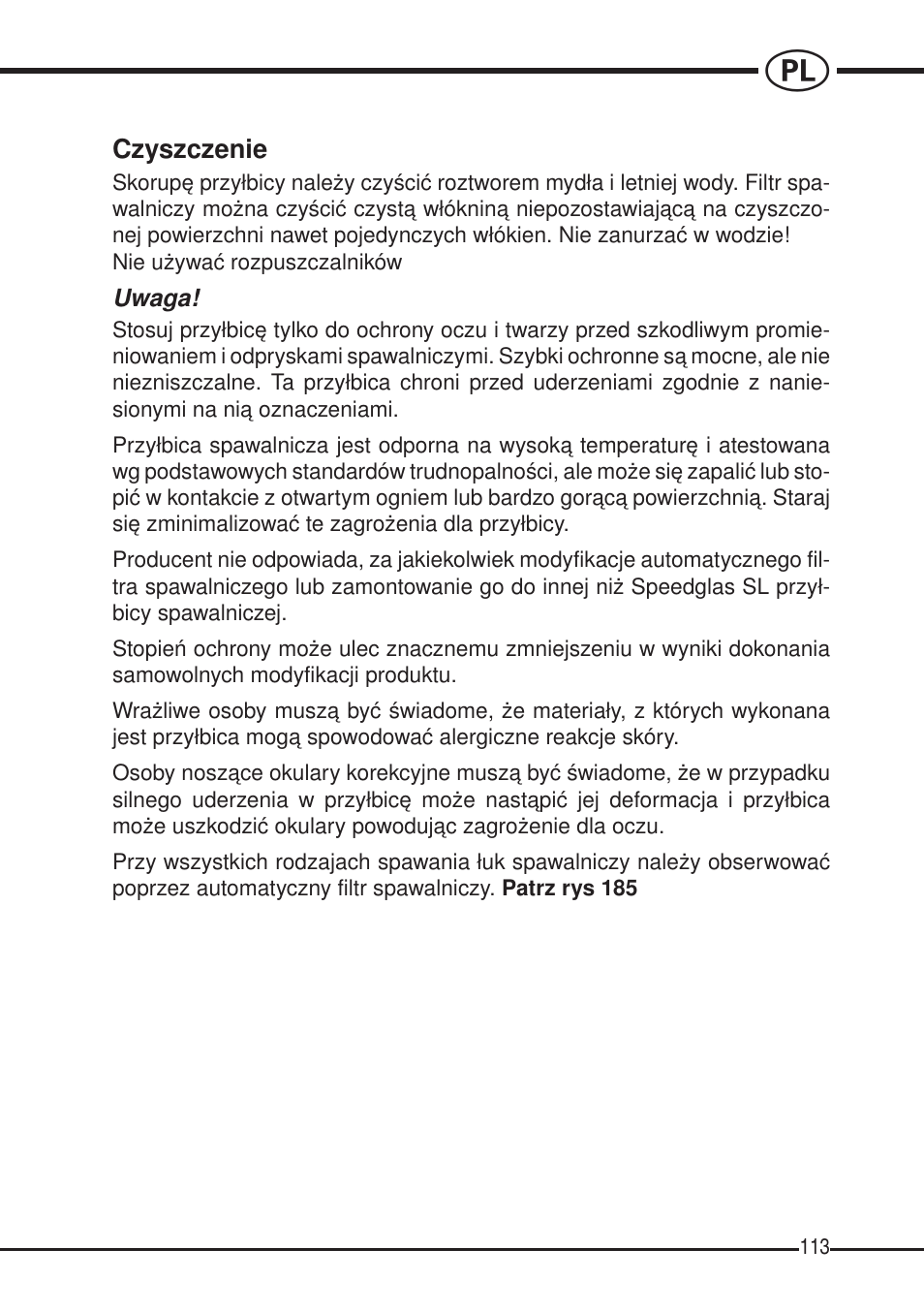 3M SPEEDGLAS SL User Manual | Page 113 / 187