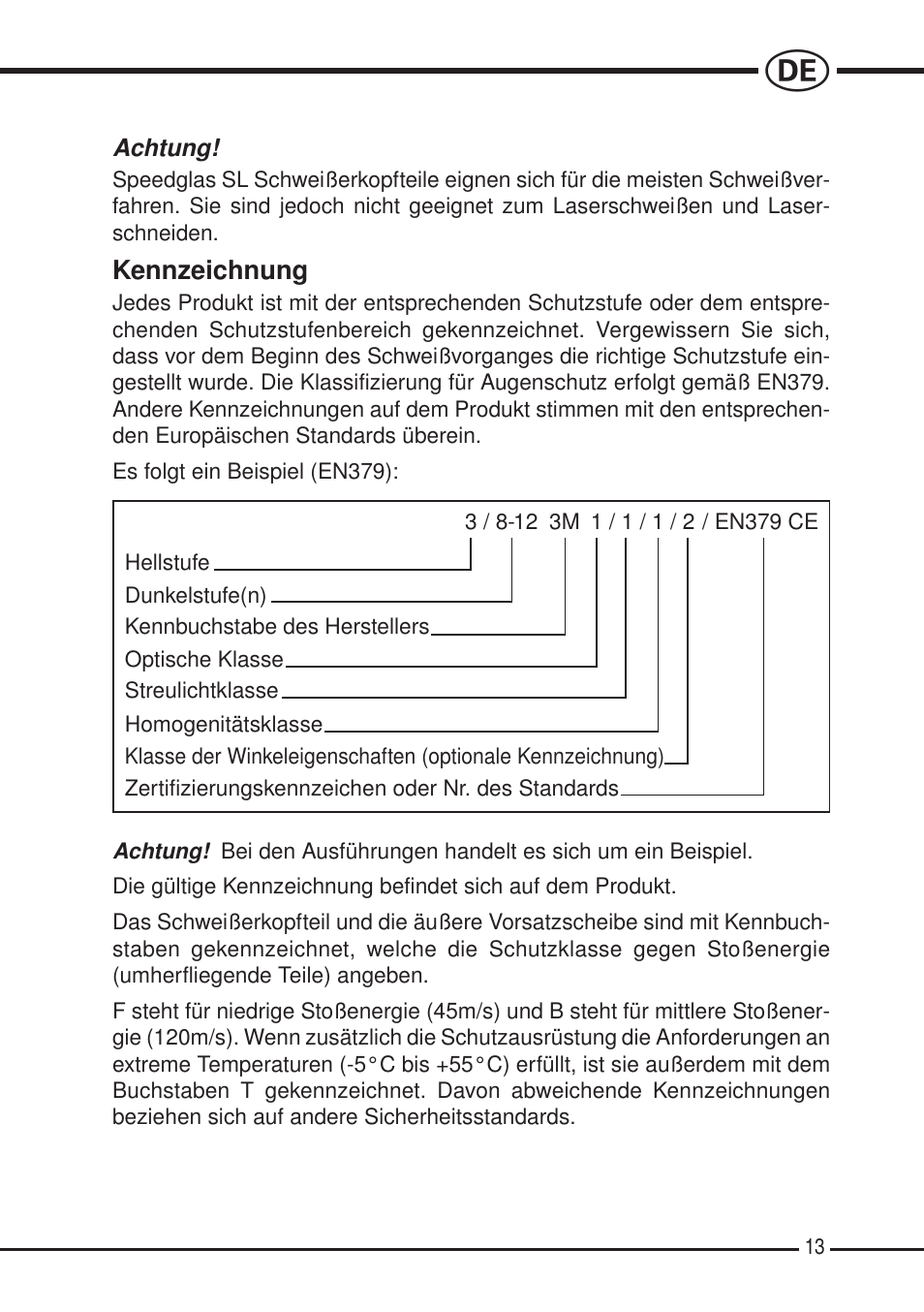 3M SPEEDGLAS SL User Manual | Page 13 / 187