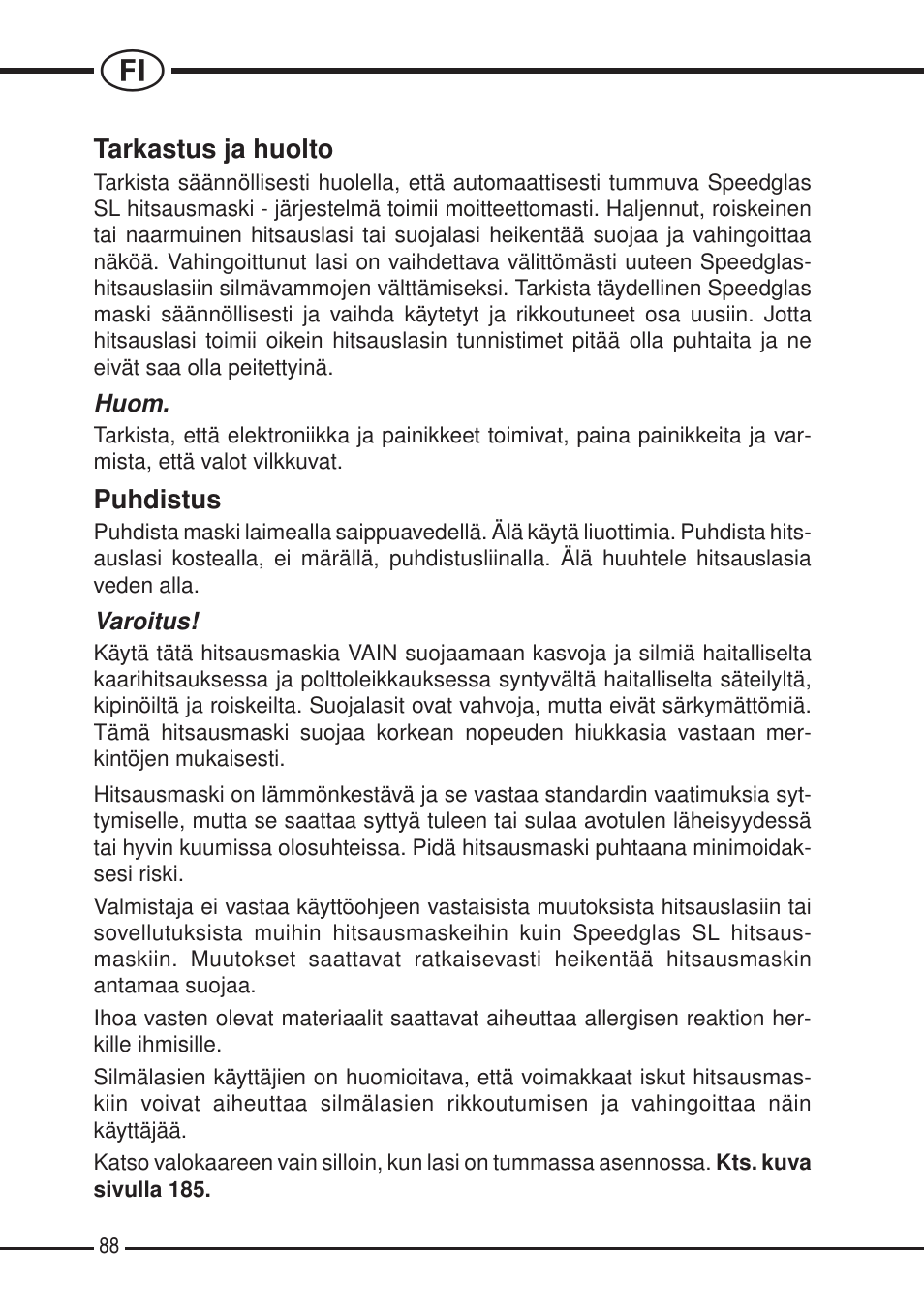 3M SPEEDGLAS SL User Manual | Page 88 / 187