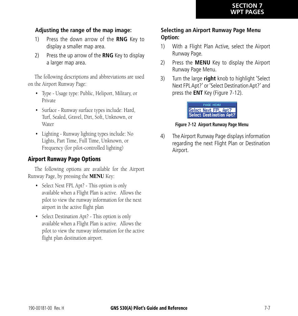 Garmin GNS 530 User Manual | Page 123 / 288