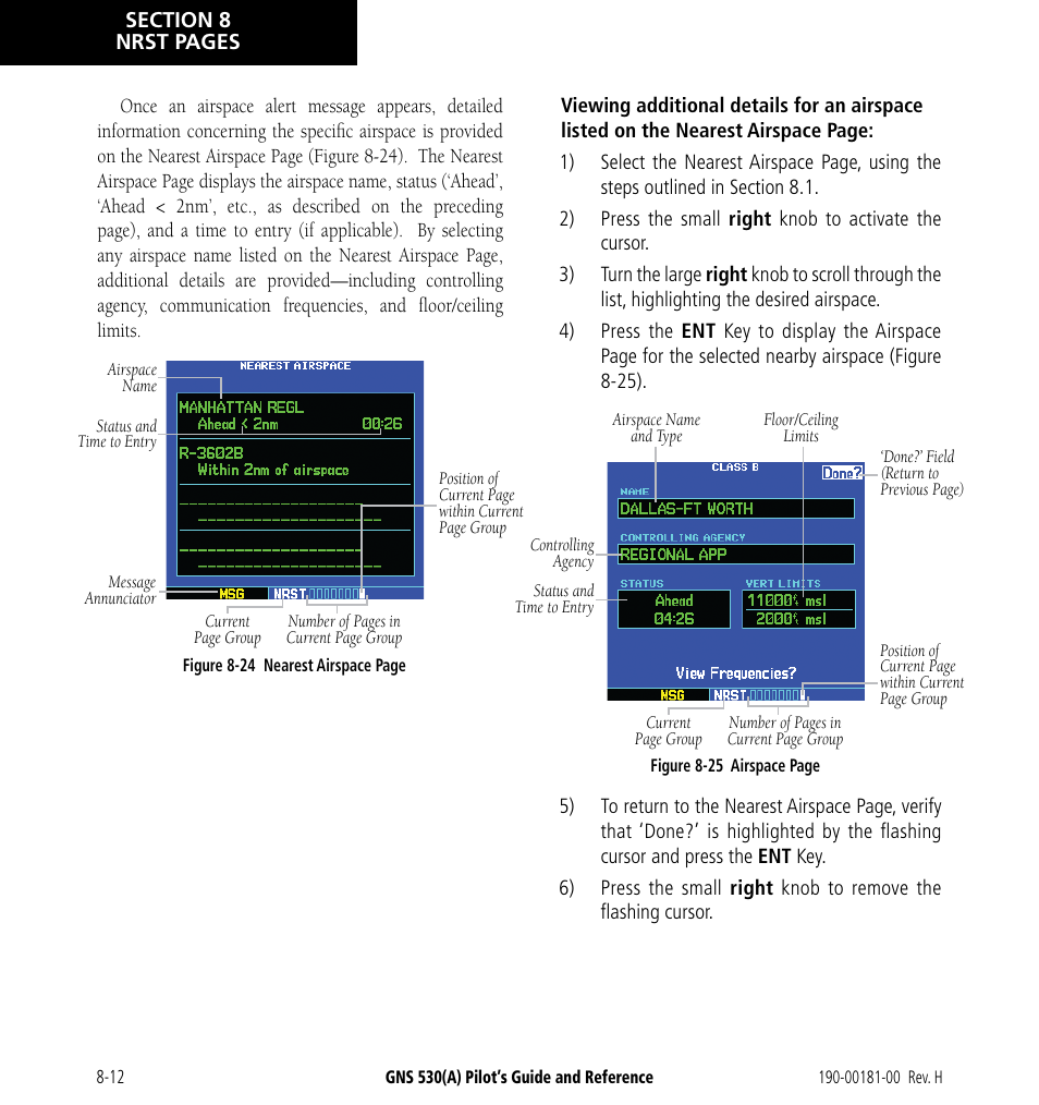 Garmin GNS 530 User Manual | Page 154 / 288
