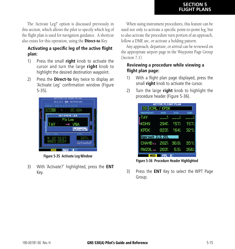 Garmin GNS 530 User Manual | Page 81 / 288