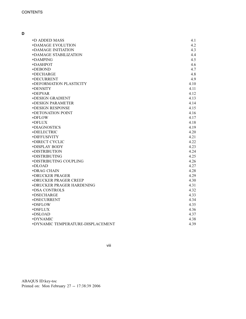 ABAQUS Volume II: I–Z User Manual | Page 10 / 628