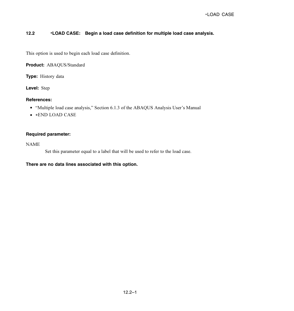 Required parameter | ABAQUS Volume II: I–Z User Manual | Page 123 / 628