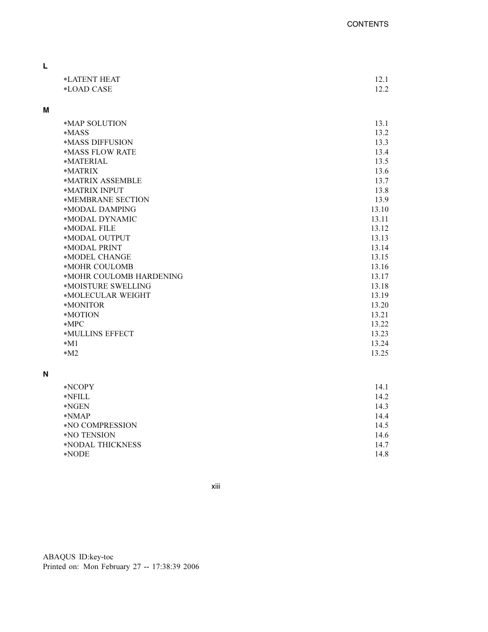 ABAQUS Volume II: I–Z User Manual | Page 15 / 628