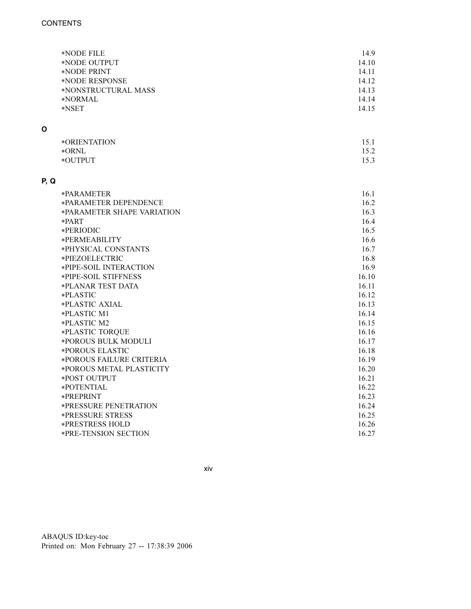 ABAQUS Volume II: I–Z User Manual | Page 16 / 628