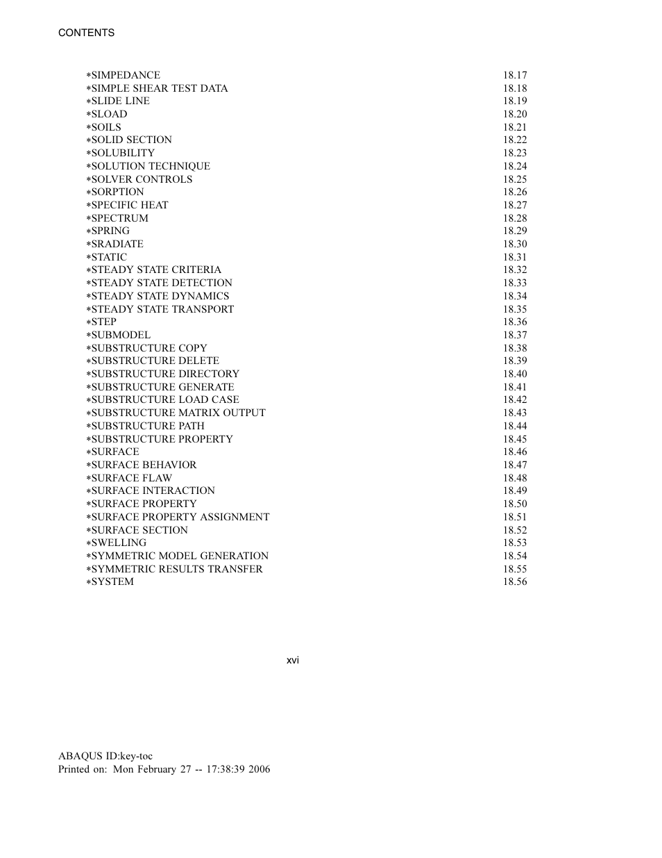 ABAQUS Volume II: I–Z User Manual | Page 18 / 628